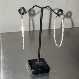 Elegant Silver Hoop Earrings